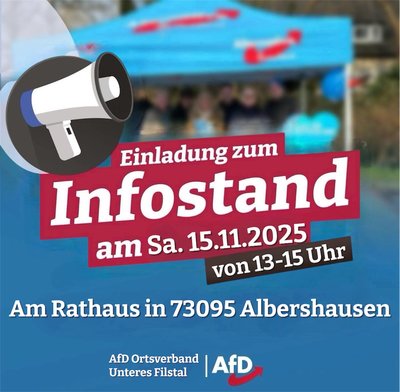 Event-Flyer Infostand Albershausen
