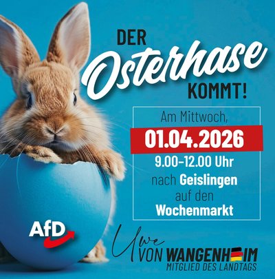 Event-Flyer Oster Infostand in Geislingen