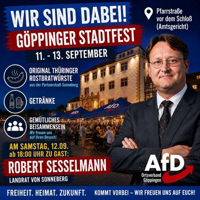 Event-Flyer Stadtfest Göppingen